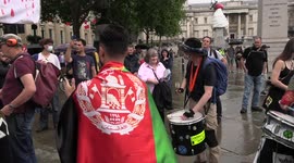 Thousands protest against Taliban takeover in Afghanistan.