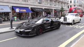 The McLaren SPORTS WITH The McLaren NAME IN THE LICENCE PLATE INSTED OF NUMBERS