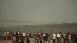 Gaza border clashes wound 24 Palestinians and an Israeli policeman