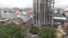 Empty streets of Colombo during 10-day lockdown in Sri Lanka