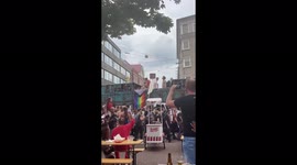 ‘Unmute us’: Marchers demand return of Dutch music festivals in Amsterdam, Netherlands