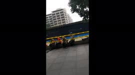 Big crack on the road resulted to closing TOPAZ ROAD FOR MOTORIST IN THE PHILIPPINES