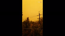 'Sky Over Kamloops Turns Orange as BC Fires Continue Wreaking Havoc'