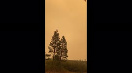 US: Smoke Haze From Caldor Fire Shrouds South Lake Tahoe, CA