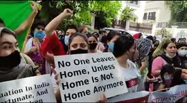 Hundreds of Afghans living in India demand refugee status
