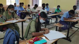 Visuals of Schools in Southern state in Karnataka  are reopening partially  Today.