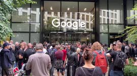 Now anti-vaxxers descend on Google building in central London