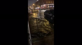 Tropical Storm Henri causes flash flooding in Hoboken, New Jersey