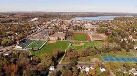 Aerial View of A college School Ground UW-Stout