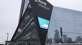 The US Bank Stadium Under A Clear Sky in Minneapolis Minnesota