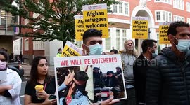 Protest at the Home Office - Afghans refugees are Welcome here