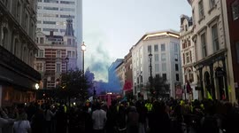 XR protesters in London set off smoke grenades in Covent Garden