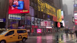 Storm Henri pelts NYC and Times Square with heavy rain