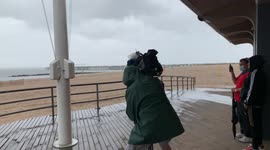 Tropical Storm Henri at Coney Island-Brooklyn, NY