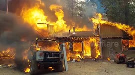 Dramatic wildfire footage from El Dorado blaze in California
