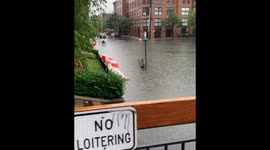 US: Tropical Storm Henri Causes Flash Flooding In Hoboken, NJ 2