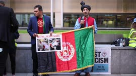 Afghans petition at Home Office for greater support for Afghan refugees and anti taliban awareness