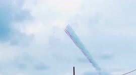 Japanese aerobatics squad fly over Tokyo ahead of Paralympic Games opening ceremony