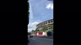 Japan's aerobatic squad soar over Tokyo marking start of Paralymic Games