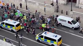 UK: Impossible Rebellion Day 2 – Activists Block Roads Around Parliament In London