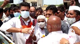 Congress Leader Sachin Pilot Meets Party Workers In Rajasthan, India