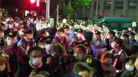 Protests held outside stadium ahead of Tokyo Paralympic Games opening ceremony