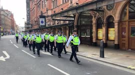 Game of cat and mouse between police and Extinction Rebellion protestors continues as demonstrators move to occupy London’s Cambridge Circus