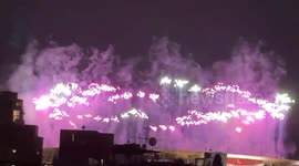 Newsflare Edit - Tokyo 2020: Fireworks At Paralympics Opening Ceremony Illuminate Tokyo Night Sky