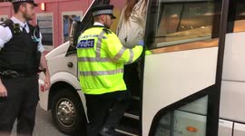 Extinction Rebellion protesters arrested and loaded into a van following protest outside Selfridges