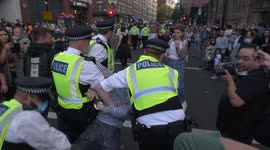 Scuffle with police as Extinction Rebellion protesters arrested in Central London