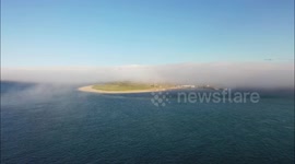 Atmospheric Fog Scene By Drone