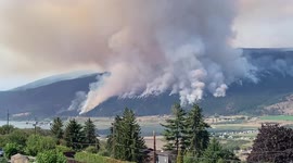British Columbia (BC), Forest fires: Vernon, North Okanogan, white Rock lake fire