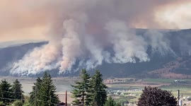 British Columbia (BC), Forest fires: Vernon, North Okanogan, white Rock lake fire