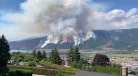 British Columbia (BC), Forest fires: Vernon, North Okanogan, white Rock lake fire
