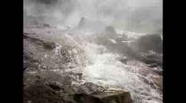 Hot Springs in Slow Motion at Ie Suum Aceh Besar Indonesia