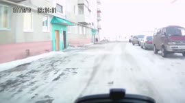 Girl accidentally hit the windshield of a car