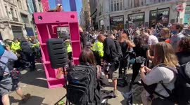 Extinction Rebellion activists blocks London’s Oxford Circus