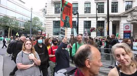 'Extinction Rebellion', chanted protestors on the 3rd day of rebellion outside the Brazilian Embassy on 25th August morning.