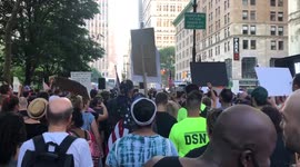 New York City union workers protest against vaccine mandates