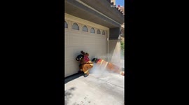 'Firefighters Bravely Rescue Mom & Child from Burning Garage | Wholesome Skit'