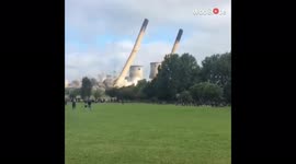 50-year-old landmark in Yorkshire demolished in controlled explosion