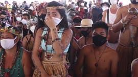 Indigenous protest in Brasilia as Brazil high court hears land case