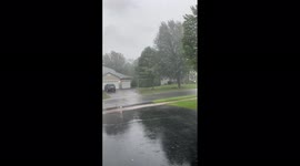 Powerful rain sweeps through Minneapolis
