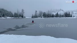 ''It’s Squidgy Under the Foot, Isn’t It?' - Meet the Daredevil Who Loves to Swim in Ice-Cold Water'