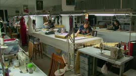 Colleen and Arkadiy from San Francisco Visited a Qipao Workshop in Shanghai