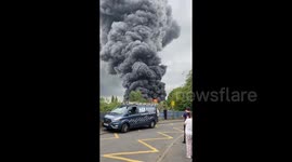 Explosions reported at scene of Leamington Spa fire in UK