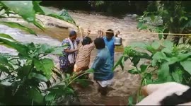 Sudden flash floods in a forest river left the villagers in a deadly fear in South India.