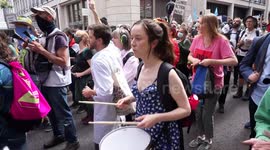 Blood Money march through the City of London