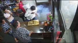 Man escapes fatal accident after phone explodes in his shirt pocket and leaks out smoke