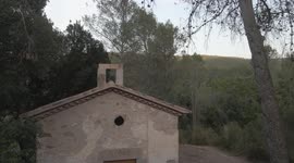 Beautiful shrine hermitage in Vallirana, between forests